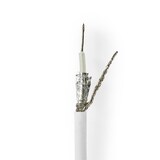 thumbnail of Nedis Antennenkabel auf Rolle - RG58C/U - 50 Ohm - Doppelt geschirmt - ECA - 50.0 m - Koax - PVC - Weiss - Kartonverpackung