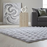 thumbnail of Hochflorteppich Einfarbig Kuschelig Waschbar Strapazierfähig Wohnzimmer Schlafzimmer Läufer Silber 80x250 cm – ALBA von Kadima Design