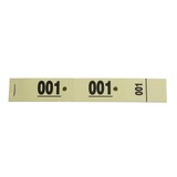 thumbnail of Lot de 20 Carnet 50 Tickets Vestiaires cartonnés - jaune