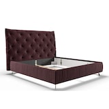 thumbnail of KAWOLA Bett ANNY Polsterbett Velvet purple 180x200cm