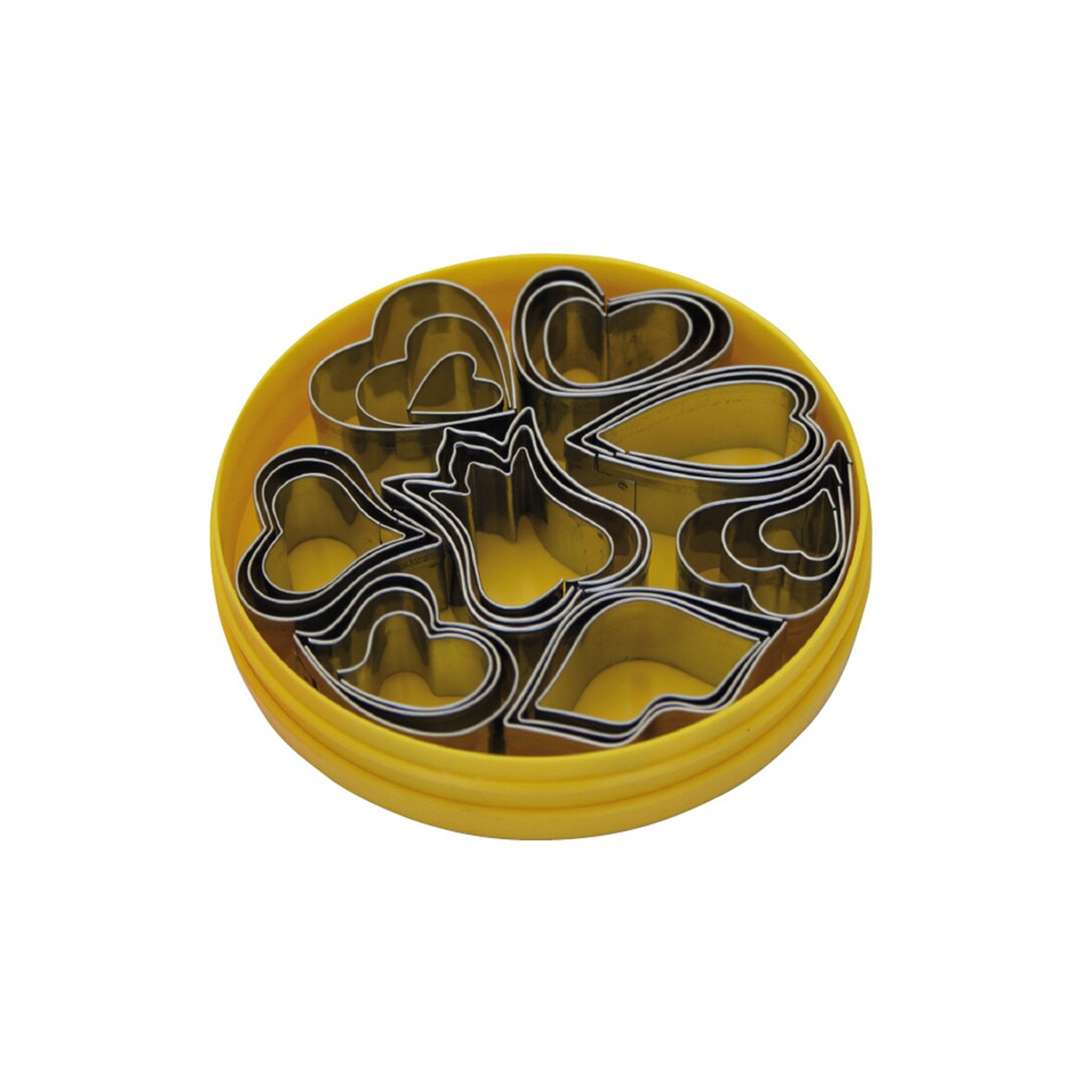 Schneider - Dekor Ausstecher im Satz "Herz", 24-tlg., Höhe: 20 mm, Edelstahl