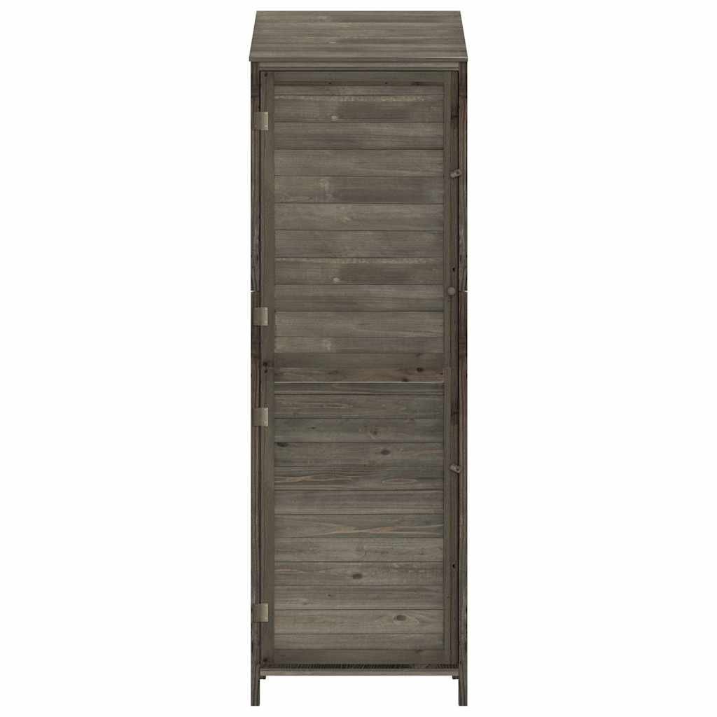 Remise de jardin Anthracite 55x52x174,5 cm Bois de sapin solide Modèle Vega Line Plus