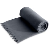 thumbnail of wometo WAVE Fleecedecke 120x160 cm – OEKO-TEX ca. 300g weiche Fleece Decke mit Wellenrand Anti-Pilling grau