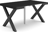 thumbnail of Ausziehbarer Konsolentisch, 140x90x73cm, Für 6 Personen, Holzbeine, Moderner Stil, Schwarz _ 164_41