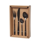 thumbnail of Besteck Set BRIT für 4Personen Edelstahl Tafelbesteck 16teilig schwarz