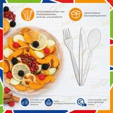 thumbnail of DayBays 4000 Stk. Plastikmesser Mehrweg 18 cm Plastik Transparent Spülmaschinenbeständig