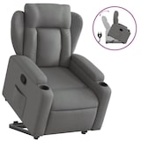 thumbnail of Fauteuil inclinable Gris foncé Tissu Modèle Selvina