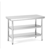 thumbnail of Table de Travail Inox - 3 Niveaux - 200x70cm - Equipementpro