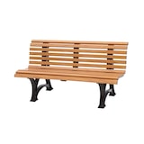 thumbnail of PROREGAL Gartenbank Jamaika | 3-Sitzer | Holzoptik | HxBxT 80x150x64cm | UV-beständiger Kunststoff | Parkbank Sitzbank Gartenbänke  Terrasse