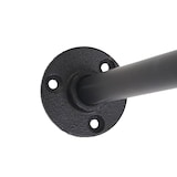 thumbnail of Standregal HWC-C45, Wohnregal Bücherregal Ablageregal, Industriedesign Holz Metall, 165x80x28cm ~ dunkelgrau