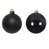 thumbnail of Weihnachtskugeln bruchfest 8cm Christbaumkugeln schwarz 6 Stück