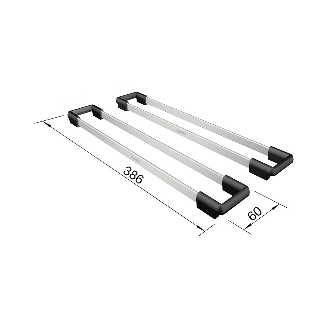 Blanco Etagon-Schienen Set 386 x 60 mm (234164)