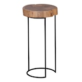 thumbnail of FineBuy Beistelltisch Massiv Wohnzimmertisch Holz Baumstamm Tisch Echt-Holz