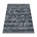 thumbnail of Hochflor Teppich waschbar Unifarben Struktur Schlafzimmer schmutzabweisend Anthrazit Rechteckig 160x220 | 100% Polyester | Florhöhe: 22 mm