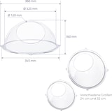 thumbnail of HMF Wandregal Acrylhalbkugel, Hängedisplay, Ø 32 cm, Transparent