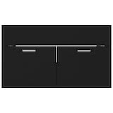 thumbnail of Helloshop26 - Spülenunterschrank mit integriertem Becken 80 x 38,5 x 46 cm schwarze Spanplatte 02_0006516