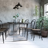 thumbnail of HOMCOM juego de 2 patas de mesa de acero 60x72 cm patas rectangular de mesa para muebles de bricolaje industrial con tornillos y protectores de suelo