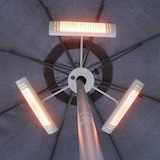 thumbnail of VASNER Umbrella X30 Schirm Heizstrahler Silber 3000 Watt für Sonnenschirm mit Stangen-Durchmesser 40 – 80 mm
