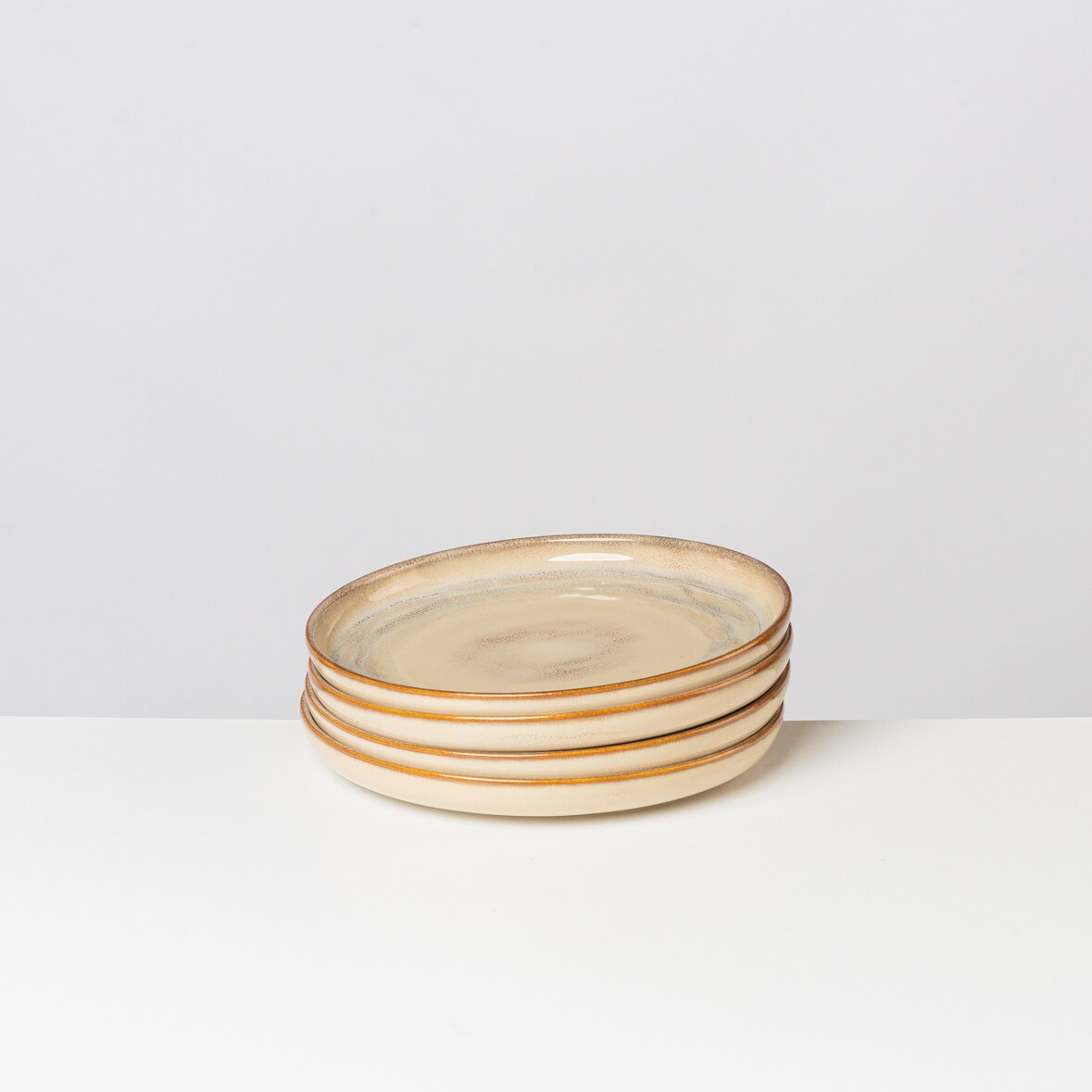 Gipfelstück Dessertteller 22 cm 4er Set, postsicher, Serie NEBELWALD