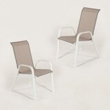 thumbnail of Sillón de terraza apilable Malmo Laver - Pack 2 unidades