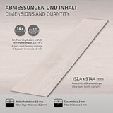 thumbnail of ML-Design PVC Bodenbelag Selbstklebend 4,46 m² 32 Dielen 91,5x15,3x0,2 cm Weiß Eiche Holzoptik Wasserfest Rutschfest