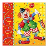 thumbnail of PAPSTAR 600 Servietten, 3-lagig 1/4-Falz 33 cm x 33 cm "Clown"
