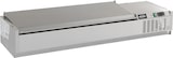 thumbnail of Aufsatzvitrine Albon | Edelstahl DEckelementl | 1/3 GNx9 | HxBxT 22,5x200x39,5cm + CHEFGASTRO Geschirrtuch