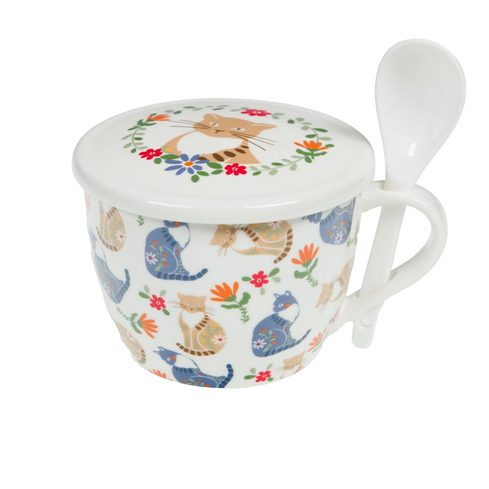 Coffret bol à soupe Loris -  Blanc Rond Porcelaine Amadeus 16.00x13.00 cm