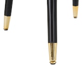 thumbnail of Fauteuil en métal et tissu Paris gris - noir et doré Mauro Ferretti