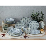 thumbnail of CreaTable Yara Blau Kombiservice 16-tlg Steingut