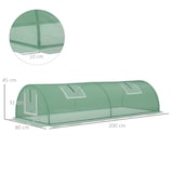 thumbnail of Outsunny - Mini Gewächshaus - 200L x 80B x 45H cm - grün