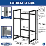 thumbnail of DanDiBo Getränkekistenregal 2 Kisten Schmal Metall Stehend 96475 Getränkekistenhalter 47 cm Getränkekistenständer Flaschenkistenregal