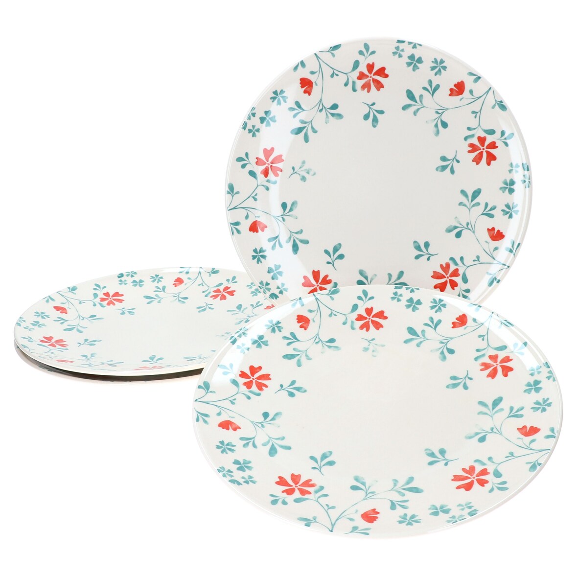 4er Set Speiseteller Blume Türkis Julia 26,5cm Ritzenhoff & Breker - 404371