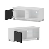 thumbnail of Módulo de sala de estar TV, cor Laca brilhante preto e branco, medidas: 100x40x42cm _ 1MUEBLETV100NE