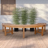 thumbnail of Boombank Male zonder rugleuning teak