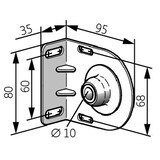 thumbnail of Somfy Flanschgegenlager 9410635 9410635B