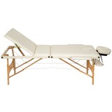 thumbnail of 3 Zonen Massageliege-Set Daniel mit Polsterung, Rollen und Holzgestellbeige
