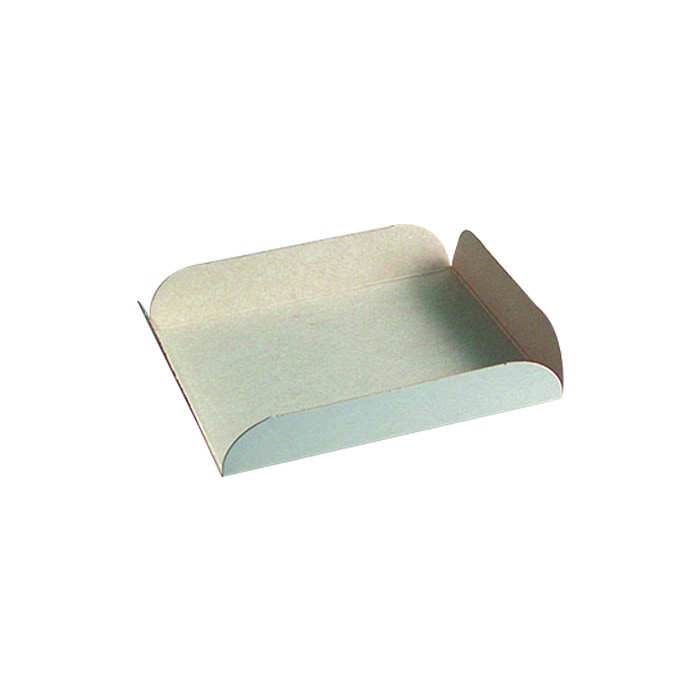 PACKNWOOD - 250u - Base cuadrada en cartón blanco con pliege en los bordes 230x230mm H20mm