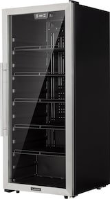 thumbnail of Beersafe 7XL Kühlschrank 242 Liter 5 Böden Panoramaglastür Edelstahl Silber