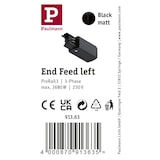 thumbnail of Paulmann ProRail3 Einspeisung Ende Links99,5x35mm max. 3680W Schwarz 91363