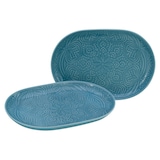 thumbnail of CreaTable Orient Mandala Aquamarine Servierplatte 2-tlg Porzellan
