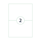 thumbnail of Universele A4 etiketten 25 vel 210x148 mm TRANSPARANT, voordeelpak: 3x 25 vel