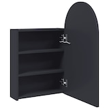 thumbnail of vidaXL Spiegelschrank mit LED-Beleuchtung Gewölbt Grau 42x13x70 cm