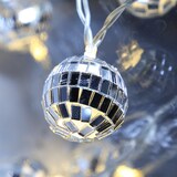 thumbnail of Discokugel Lichterkette 10 kleine Spiegelkugel für Deine Party Batteriebetrieb