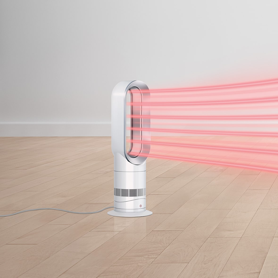 Dyson AM09 Hot Cool Heizlüfter - Weiß/Silber