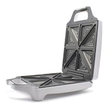 thumbnail of MPM MOP-35 Sandwichera Eléctrica para 4 Sandwiches, 8 en forma de Triángulo, Placas Antiadherentes, Temperatura Automática, Compacta, Blanca, 1600W