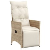 thumbnail of vidaXL 7-tlg. Garten-Bistro-Set mit Kissen Beige Poly Rattan