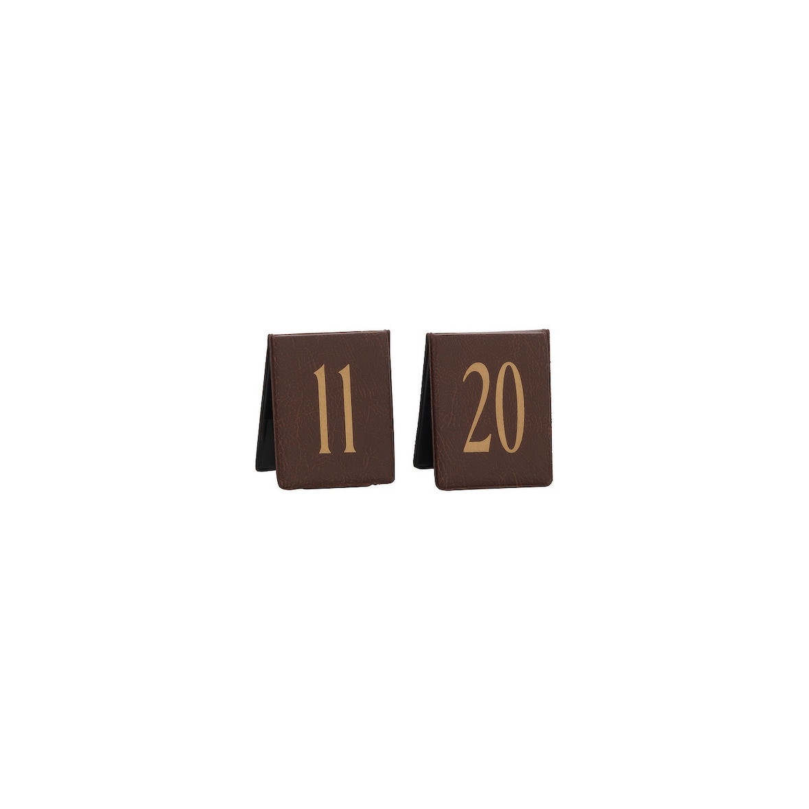 Segnaposto cuoio numerato, Confezione da 10, Conf. da 11 a 20