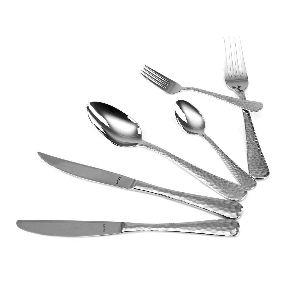 Solex Lena Besteckset 72 teilig für 12 Personen inklusive Steakmesser