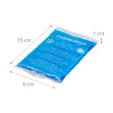 thumbnail of Relaxdays Kühlpads, 4er Set, Kalt-Warm-Kompressen, 9 x 15 cm, Erste Hilfe, wiederverwendbare Gelkühlkompressen, blau